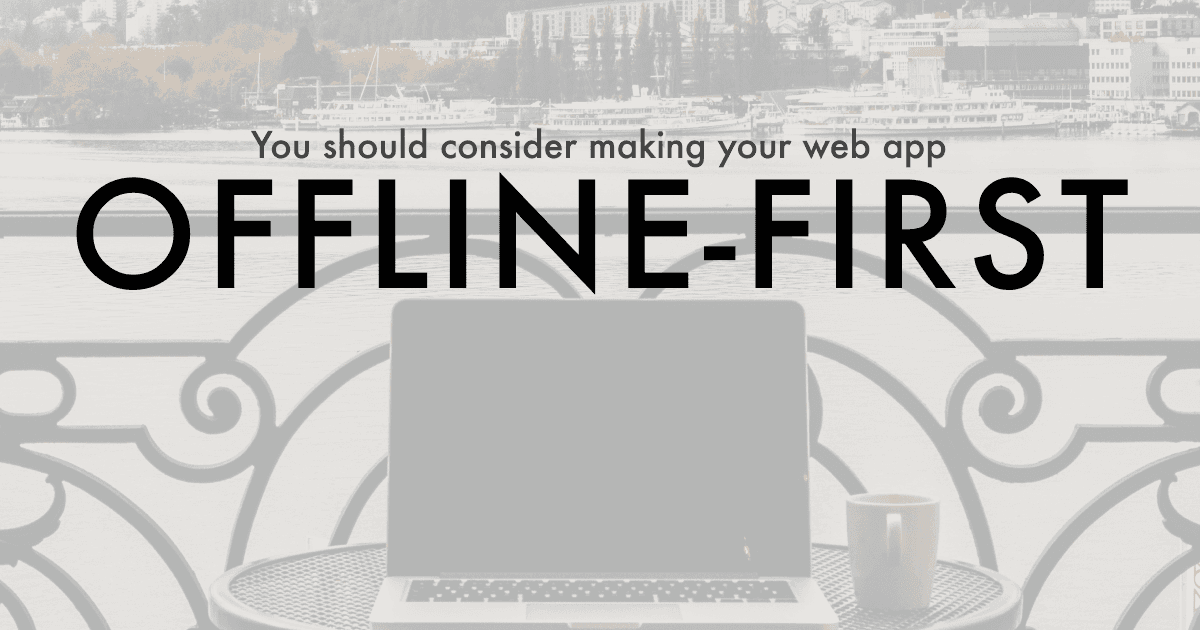 You should consider making your web app offline-first